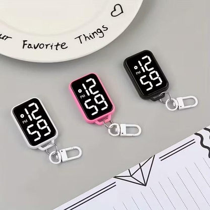 Fixora Digital Clock Keychain (Assorted Colors)