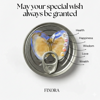 FIXORA Oyster Pearl Necklace (18” Chain)