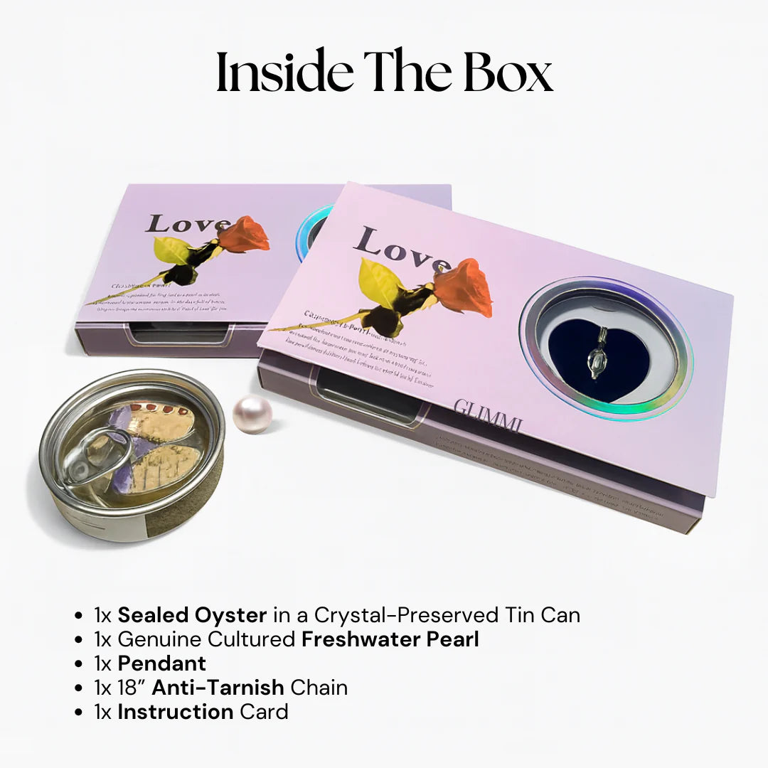 FIXORA Oyster Pearl Necklace (18” Chain)