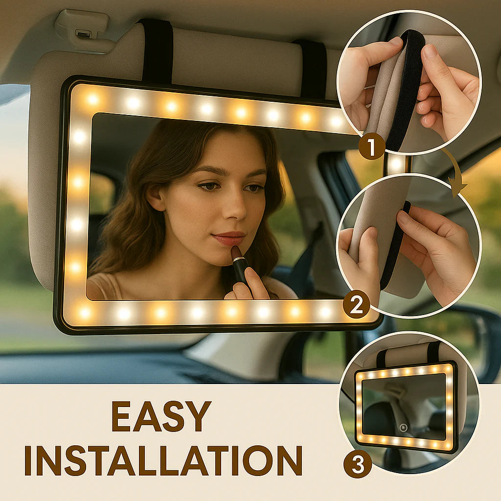 LED Car Vanity Mirror