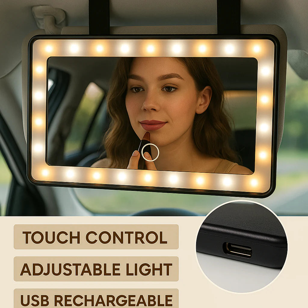 LED Car Vanity Mirror