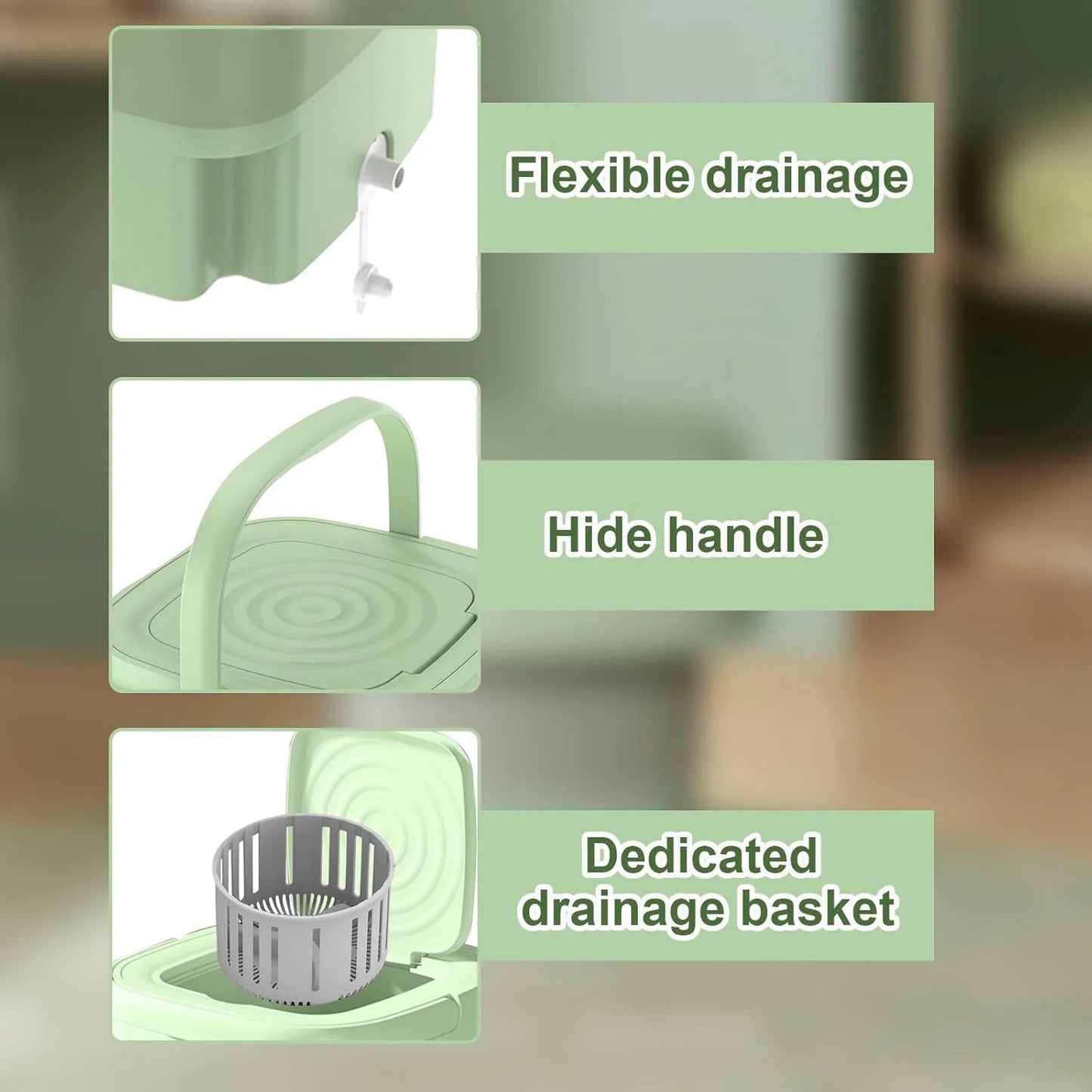 Fixora Foldable Mini Washing Machine – Portable, Compact & Perfect for Travel & Small Loads